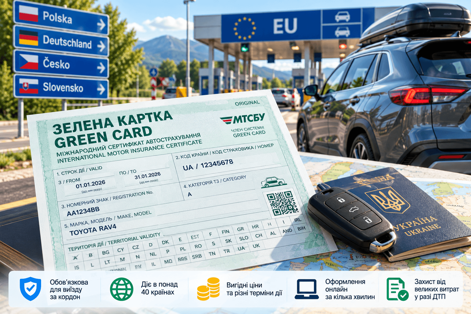 Порівняти пропозиції на Зелена карта онлайн